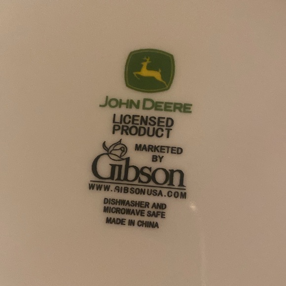 3 John Deere vintage porcelain plates - Picture 4 of 5